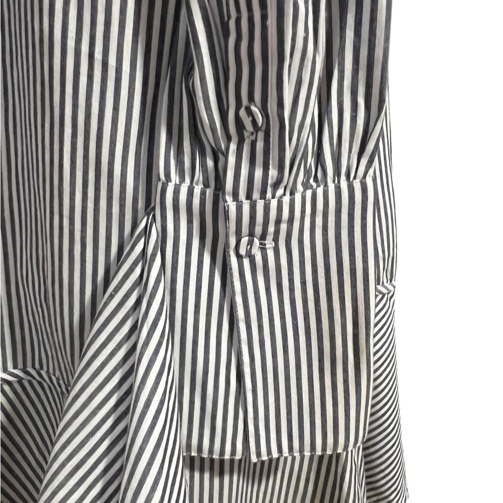 French Connection Black and White Striped Dress - Picture 5 of 11